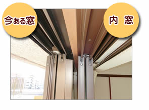 二重窓インプラスは、今ある窓に二重窓の二重窓